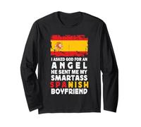 Funny Smartass Spanish Boyfriend Spain Flag Manche Longue