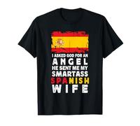 Funny Smartass Spanish Wife Spain Flag Spouses T-Shirt