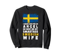 Funny Smartass Swedish Wife Sweden Flag Spouses Sweatshirt