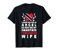 Funny Smartass Trinidadian Wife Trinidad Flag Spouses T-Shirt