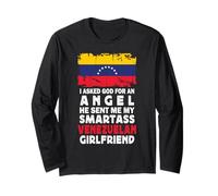 Funny Smartass Venezuelan Girlfriend Venezuela Flag Manche Longue