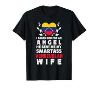 Funny Smartass Venezuelan Wife Venezuela Flag Spouses T-Shirt