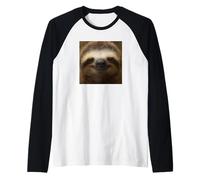 Funny Smile Paresseux Flou Meme Photo Mignon Manche Raglan