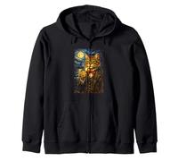 Funny Smoking Cat Meme Artwork Vintage Tabby Cat in Suit Sweat à Capuche