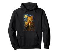 Funny Smoking Cat Meme Cigarette Artwork Vintage Cat in Suit Sweat à Capuche