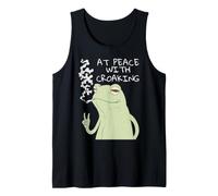 Funny Smoking Frog At Peace with Croaking Débardeur