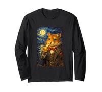 Funny Smoking Hamster Meme Cigarette Hamster in Suit Manche Longue