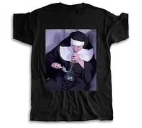 Funny Smoking Print Summer T Shirt Women and Men Bongs Weed Fashion Unisex Teeshirt Vintage Plus Size Cotton Tops Black XXL