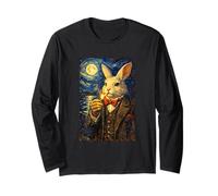 Funny Smoking Rabbit Meme Cigarette Bunny Rabbit in Suit Manche Longue