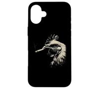 Funny Smoking Rooster Cool Chicken Farmer Coque pour iPhone 16 Plus