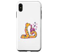 Funny Snake Joue du Saxophone Musique, Serpents, Faune Coque pour iPhone XS Max