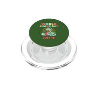 Funny Snakes World Snake Day Juillet 16 PopSockets PopGrip pour MagSafe