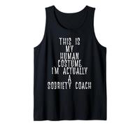 Funny Sobriety Coach Costume Recovery Sober Living Rehab Débardeur