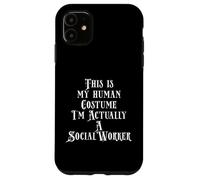 Funny Social Worker Salary Jobs Costume for Social Working Coque pour iPhone 11