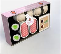 Funny socks - Sushis 1 livre + 3 paires de chaussettess - Collectif - Marabout - Coffret - Jeux livres objets