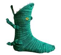 Funny Socks, Women's Winter Non-Slip Socks, Floor Sock for Household Christmas, 3D Original Crocheted Animals 12 Animals, Trendy, Casual