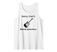 Funny Sorry Can't Band Practice Music Guitarist Débardeur