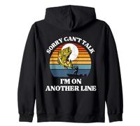 Funny Sorry Can't Talk I'm on Another Line pour Hommes Sweat à Capuche