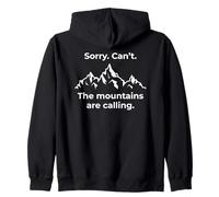 Funny Sorry Can't The Mountains are Calling Randonnée Trekking Sweat à Capuche