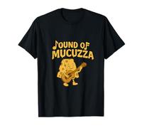 Funny Sound of Mucuzza Cheese Guitar Pun Dad Blague T-Shirt