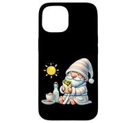 Funny Spa Gnome For Taco Lover And Lazy Crazy Days Of Summer Coque pour iPhone 15