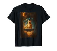 Funny Space, Cat UFO Alien, Abduction Astronaut Design T-Shirt