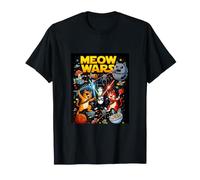 Funny Space Cats Galactic Battle Cat Lover Sci FI Shirt T-Shirt