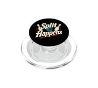 Funny Split Happens Ligue de Bowling à dix Broches PopSockets PopGrip pour MagSafe