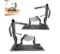 Funny Spring Man Desk Toy, Hilarious Prank Wobbly Gag Stress Reliever Ornaments, Fun Entertainment Adults Spring Figure Toys for Office Decor Party Accessories
