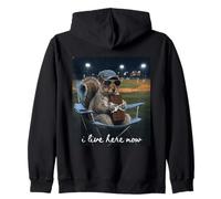 Funny Squirrel Baseball, Maman, Je vis Ici Maintenant Sweat à Capuche