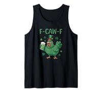 Funny St Patrick's Day F-Caw-F Coq Débardeur