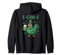 Funny St Patrick's Day F-Caw-F Coq Sweat à Capuche