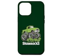 Funny St Patrick's Day Monster Truck écrasant des trèfles pour Enfants Coque pour iPhone 12 Pro Max