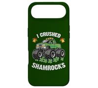 Funny St Patrick's Day Monster Truck écrasant des trèfles pour Enfants Coque pour iPhone Air