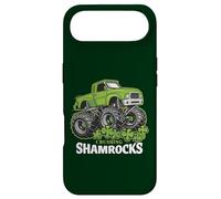 Funny St Patrick's Day Monster Truck écrasant des trèfles pour Enfants Coque pour iPhone Air