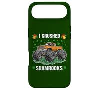 Funny St Patrick's Day Monster Truck écrasant des trèfles pour Enfants Coque pour iPhone Air