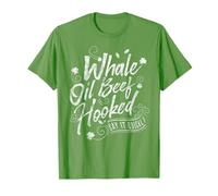 Funny St Patricks Day Top for Women Whale Oil Beef Hooked T-Shirt