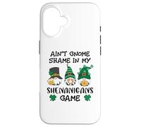 Funny St Patricks GNOME Prone to Shenanigans with My Gnomies Coque pour iPhone 16