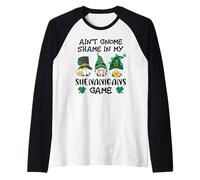 Funny St Patricks GNOME Prone to Shenanigans with My Gnomies Manche Raglan