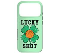 Funny St Patricks Mens Basketball Shamrock Charm Lucky Shot Coque pour iPhone 17 Pro