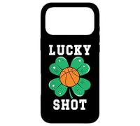 Funny St Patricks Mens Basketball Shamrock Lucky Shot Charm Coque pour iPhone 17 Pro Max