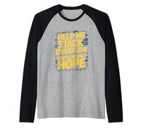 Funny Stack Overflow Aidez-Moi, Vous êtes Mon Seul Espoir Manche Raglan