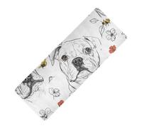 Funny Staffordshire Bull Terrier Dog imprimé extérieur tapis de yoga extérieur caoutchouc naturel antidérapant, épais 1 mm avec housse de sac de yoga tapete para ejercicio 180,3 x 66 cm pour la maison