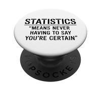 Funny Statistics Definition for Statisticians Data Analysts PopSockets PopGrip Adhésif
