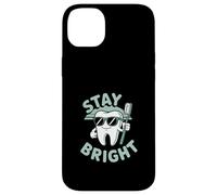 Funny Stay Bright Cartoon Tooth Lunettes de Soleil Coque pour iPhone 14 Plus
