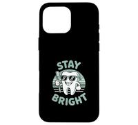Funny Stay Bright Cartoon Tooth Lunettes de Soleil Coque pour iPhone 16 Pro Max