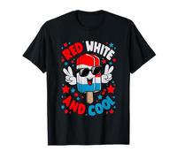 Funny Stay Cool Popsicle Boy Rouge Blanc Bleu 4 juillet T-Shirt
