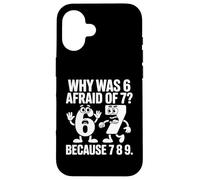 Funny STEM Math Joke Why Was 6 Feed of 7 Coque pour iPhone 16