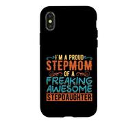 Funny Stepmom Stepdaughter Family Humor Coque pour iPhone X/XS