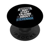 Funny Stevenage Warning May Start Talk About Stevenage PopSockets PopGrip Adhésif